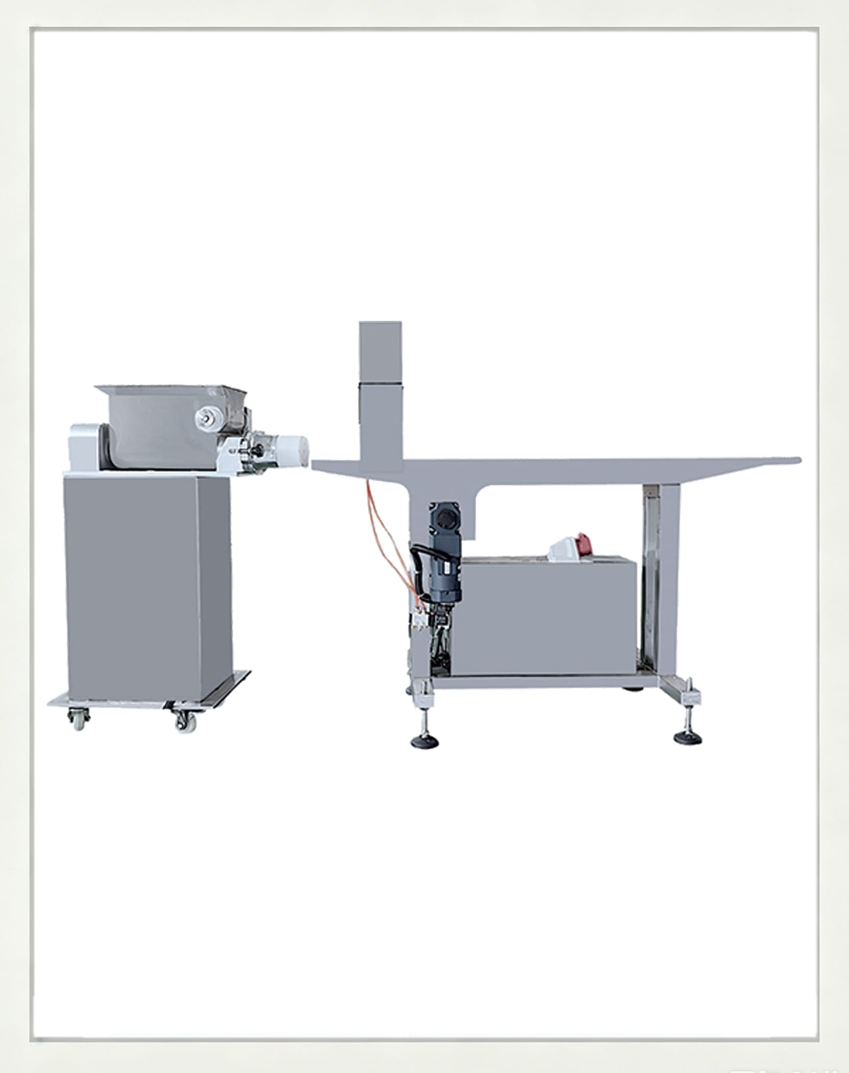 Double auger three-axis vacuum filling forming machine