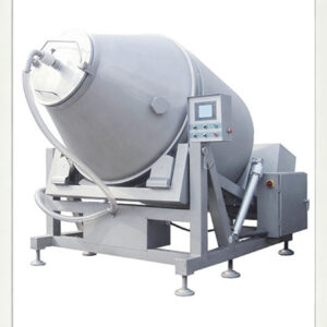 Full automatic hydraulic vacuum tumbling machine SUS304 stainless steel PLC touch screen meat curing tumbler with auto hydraulic tilting discharge